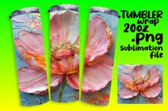 3D Spring Bloom: Floral Tumbler Wrap Product Image 1