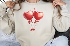 Cute Watercolor Valentines Day Clipart PNG Product Image 1