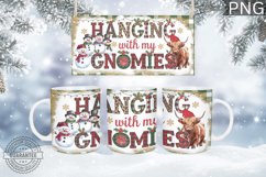 Christmas Mug Wrap Design,Christmas Highland Cow Sublimation Product Image 3