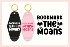 Spicy Book Lover Motel Keychain SVG - Bookmark the Moans Product Image 3