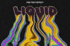 Liquid Melted Fluid Text Effect Photoshop PSD Product Image 1