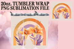 Magical mornings 20oz tumbler wrap, Rainbow Product Image 1