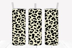 Ivory Leopard Pattern 20oz Skinny Tumbler Sublimation Product Image 1