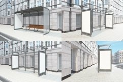Bus Stop Bus Shelter Mockup Vol- 26 Product Image 2
