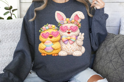 Easter Bunny and Chick png Product Image 1