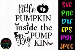 Little Pumpkin Inside Halloween SVG I Halloween Cut File Product Image 1