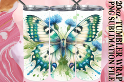Cozy Sublimation 20oz tumbler wrap, Butterfly Product Image 1
