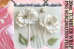 Floral Radiance: Sublimation 20oz Tumbler Product Image 1