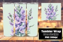 Watercolor Floral Tumbler Wrap Design for 20oz Sublimation Product Image 1