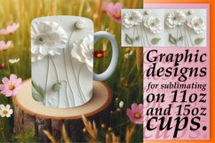 3D Flower Fantasy: Mug Wrap Sublimation Product Image 1