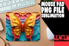 Butterfly Wonderland Sublimation Mouse Pad - 3D Design Product Image 1