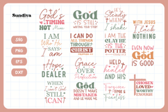15 Christian Quotes SVG Bundle V2 | Faith Sayings Product Image 3