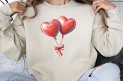 Cute Watercolor Valentines Day Clipart PNG Product Image 1