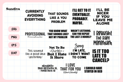 15 Funny Sarcastic Sayings SVG Bundle V2 Product Image 3