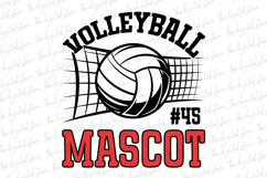 Volleyball Mascot SVG | SVG Cut files | Cricut Product Image 1