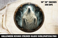 Halloween Stained Glass Sublimation PNG | Skull | Ghost Product Image 1