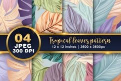 Tropical Leaves Summer Digital paper Product Image 1