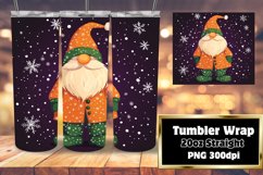 Christmas Gnome Wrap for 20oz Tumblers Watercolor Product Image 1