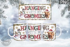 Christmas Mug Wrap Design,Christmas Highland Cow Sublimation Product Image 4