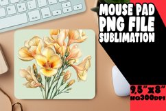 SWEET DESK PAD PNG STYLE, Flower Pattern Product Image 1