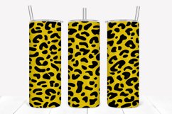 Mustard Leopard Pattern 20oz Skinny Tumbler Sublimation Product Image 1