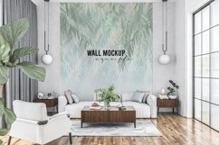 Wall mockup - Wallpaper mockup - Living room Product Image 1