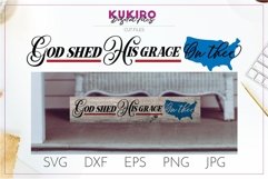 God shed His grace on thee SVG - 4th Of July wood sign Svg Product Image 1