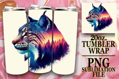 Joyful Spirits 20oz tumbler wrap, Animals Art Product Image 1