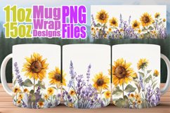 Floral Fusion Mug Design - Sublimation Elegance Product Image 1