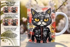 Playful Purr-fect Art: Sublimation Mug Design Product Image 1