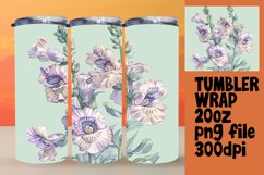 Watercolor Flower Wrap for Sublimation 20oz Tumblers Product Image 1