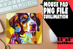 Bright and Playful Dog Mouse Pad Sublimation PNG Product Image 1