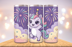 Festive Happy New Year Tumbler Wrap 2026: 20oz Skinny Tumble Product Image 1