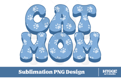 American Cat Mama Papa 4th of July USA Paw DTF PNG Bundle Product Image 4