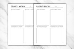 Priority Matrix Editable Template 1 | 4 Quadrant Blank Product Image 3