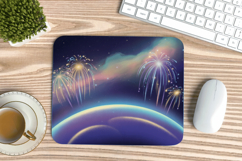 Happy New Year PNG Mouse Pad,Festive New Year's Eve 2026 PNG Product Image 1
