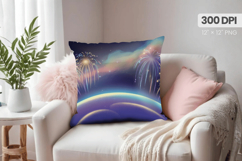 Happy New Year PNG Pillow, Festive New Year's Eve 2026 PNG Product Image 1