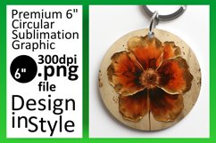 Springtime Charm: 3D Floral Round Designs Design PNG Product Image 1