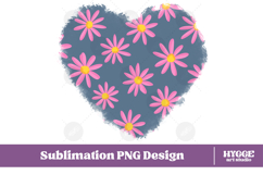 Retro Flowers Background Png Floral Paper Sublimation Splash Product Image 1