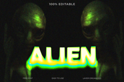 Alien Text Effect - Sci-Fi &amp; Glitch Art Product Image 1