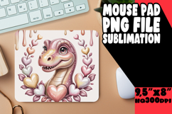 Sweet Desk Mat Sublimation Designs, Cute Dino Product Image 1