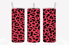 Passion Pink Leopard Pattern 20oz Skinny Tumbler Sublimation Product Image 1