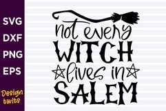 Not every witch lives in salem SVG Product Image 1