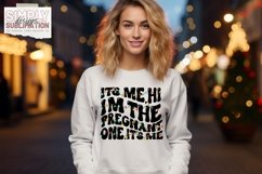 Hi, It’s Me, I’m the Pregnant One Christmas T-Shirts | Png Product Image 2
