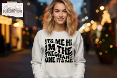 Hi, It’s Me, I’m the Pregnant One Christmas T-Shirts | Png Product Image 2