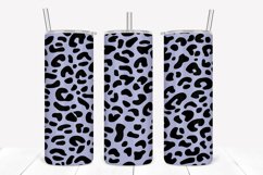 Periwinkle Leopard Pattern 20oz Skinny Tumbler Sublimation Product Image 1