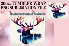 SERENE MOMENTS 20oz TUMBLER WRAP, Animals Art Product Image 1