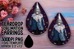 Cute Teardrop Design for Crafting , Gnome Product Image 1