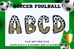 Soccer Doodle Alphabet Sport Letters Hand Draw _B173 Product Image 1