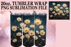 Whimsical Floral Tumbler Wrap for Spring Product Image 1